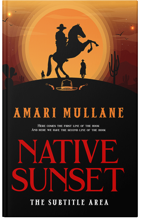 Front view of Fire Bush #13298 - Premade Action & Adventure Book Cover