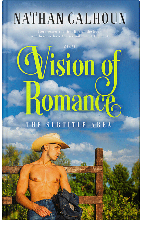 Front view of Polo Blue #13305 - Premade Romance Book Cover