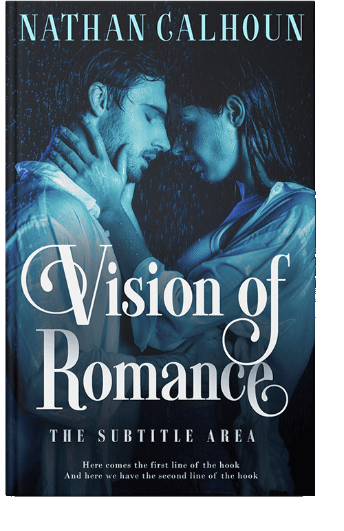 Front view of Ebony #13313 - Premade Erotica Book Cover