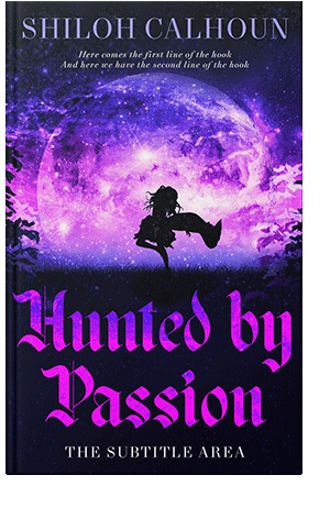 Pre Made Book Cover Violet