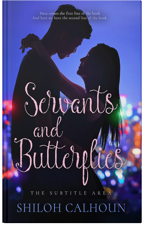 Front view of Premade Romance Book Cover - Ebony