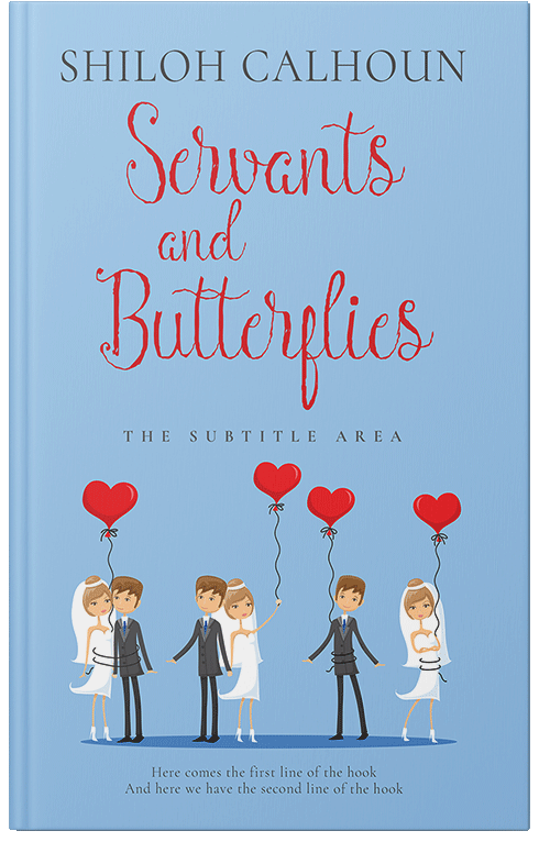 Front view of Cornflower #13415 - Premade Romance Book Cover