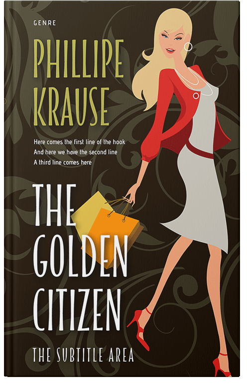 Front view of Premade Chick Lit Book Cover - Karaka