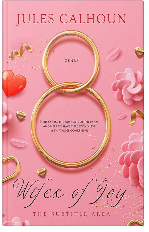 Front view of Rose Bud #13460 - Premade Romance Book Cover