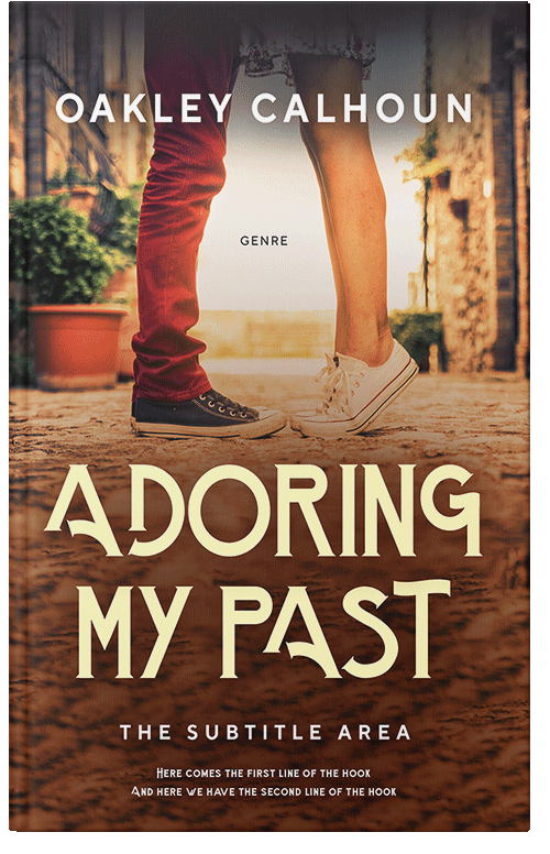 Front view of Metallic Bronze #13474 - Premade Romance Book Cover