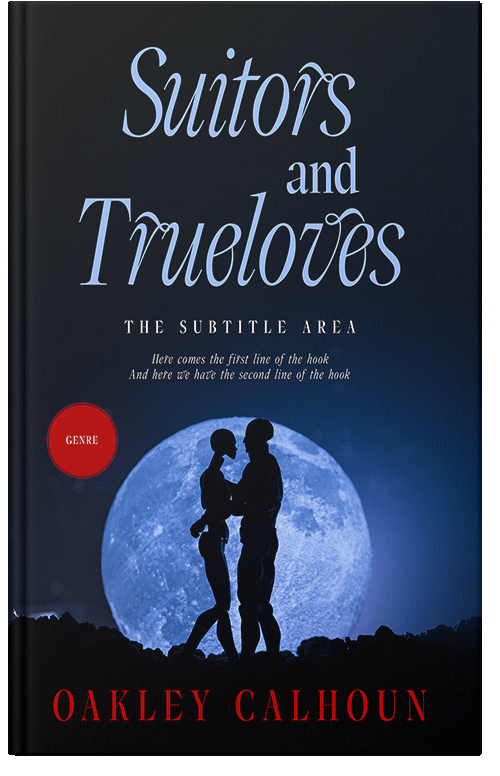 Front view of Black Pearl #13486 - Premade Romance Book Cover