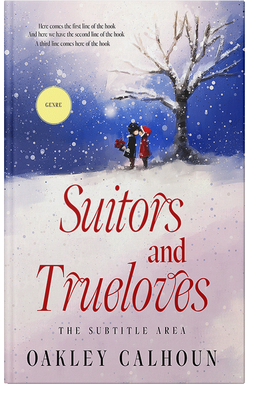 Front view of Premade Romance Book Cover - Chambray