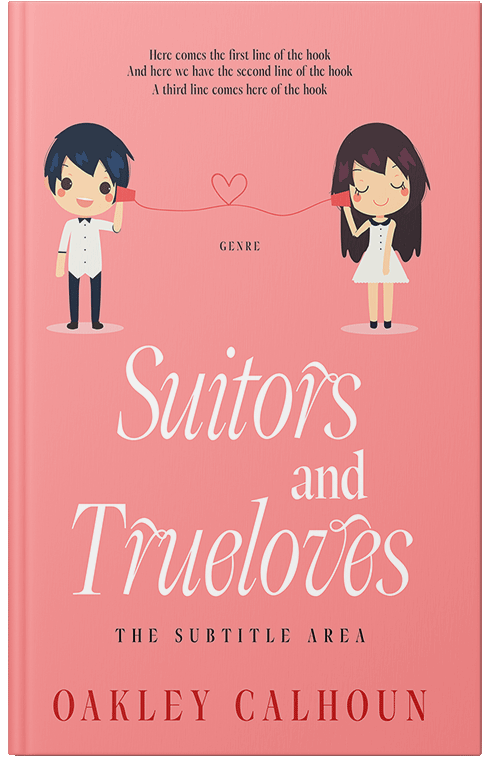 Front view of Sweet Pink #13490 - Premade Romance Book Cover