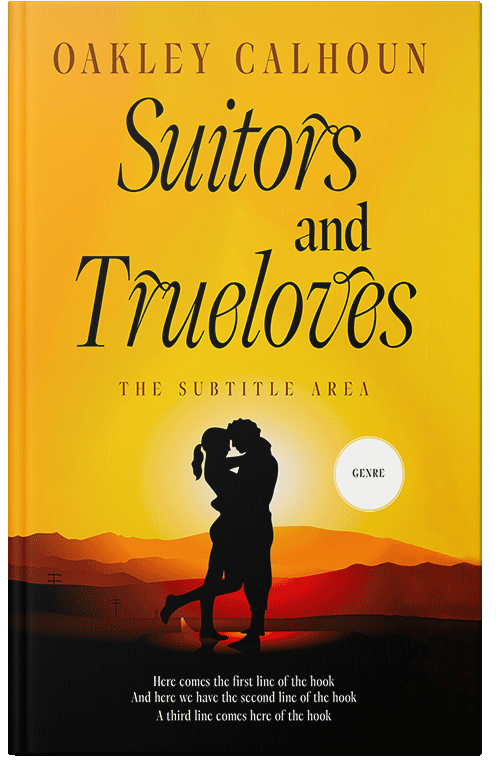 Front view of Amber #13492 - Premade Romance Book Cover