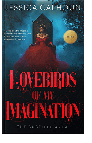 Pre Made Book Cover Alizarin Crimson