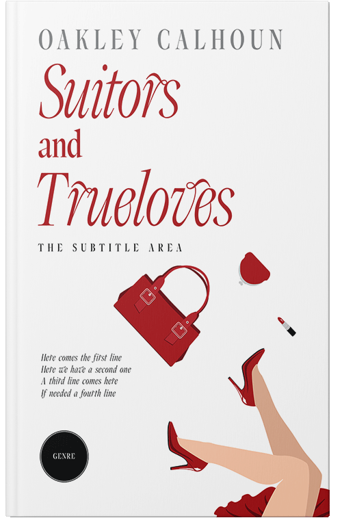 Front view of Premade Chick Lit Book Cover - Parchment