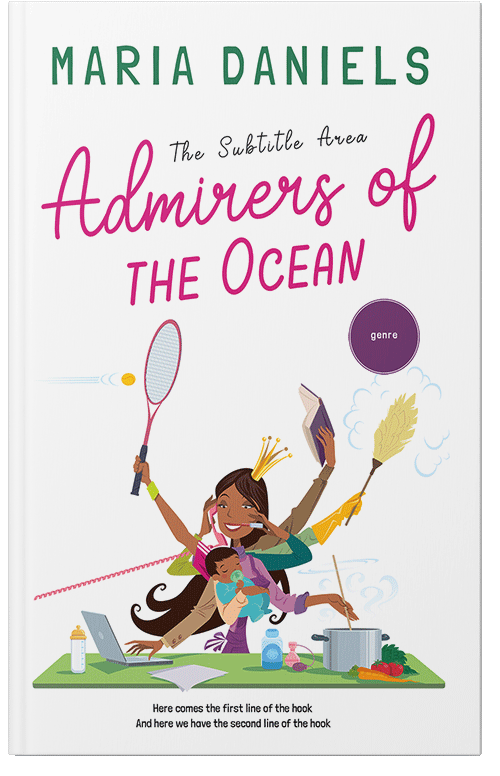 Front view of Periglacial Blue #13539 - Premade Chick Lit Book Cover