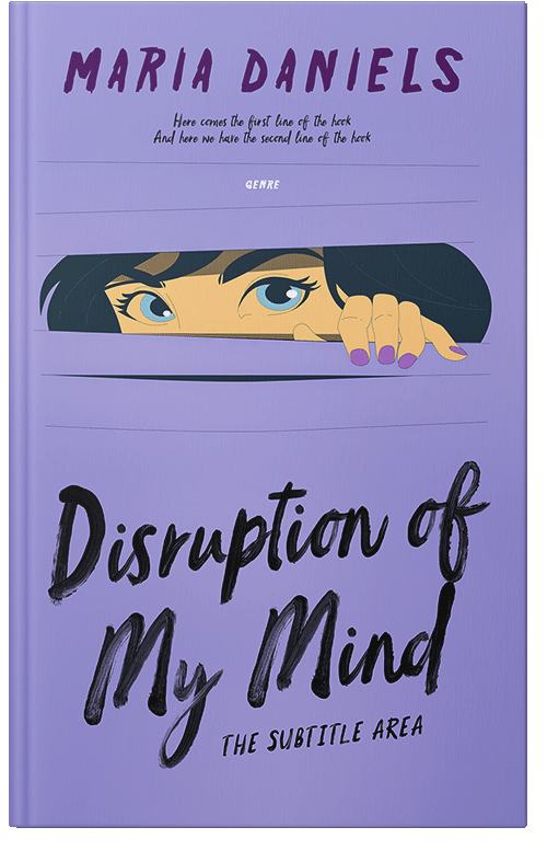 Front view of Cold Purple #13552 - Premade Teen & Young Adult Book Cover