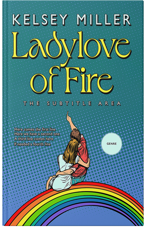 Front view of Premade Chick Lit Book Cover - Jelly Bean