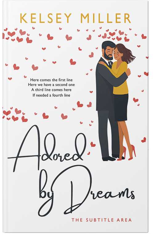 Front view of Premade Romance Book Cover - Raw Sienna