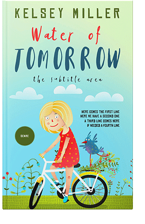 Pre Made Book Cover Mint Tulip