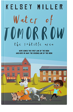 Pre Made Book Cover Cornflower