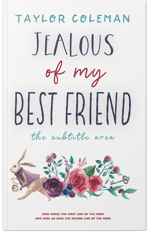 Front view of Premade Children's Book Cover - Eggplant