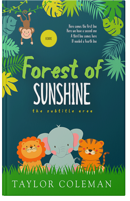 Front view of Premade Nature Book Cover - Sundance