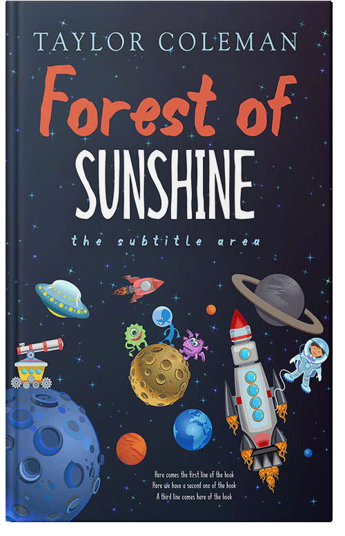 Front view of Premade Children's Book Cover - Mirage