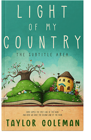 Pre Made Book Cover Sea Green