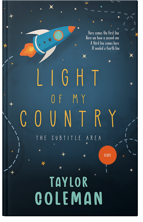 Front view of Elephant #13627 - Premade Science Fiction Book Cover