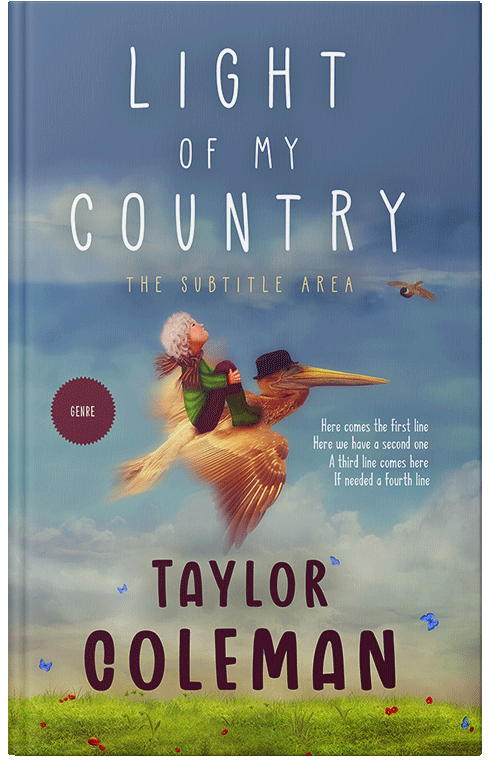 Front view of Lynch #13628 - Premade Fantasy Book Cover