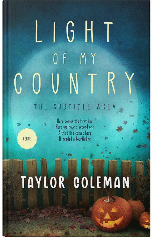 Front view of Premade Fantasy Book Cover - Outer Space