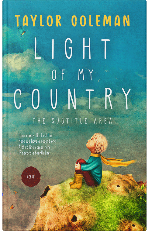 Front view of Paradiso #13630 - Premade Fantasy Book Cover