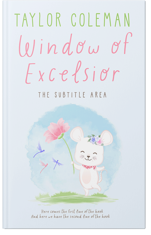 Front view of Premade Teen & Young Adult Book Cover - Black Squeeze