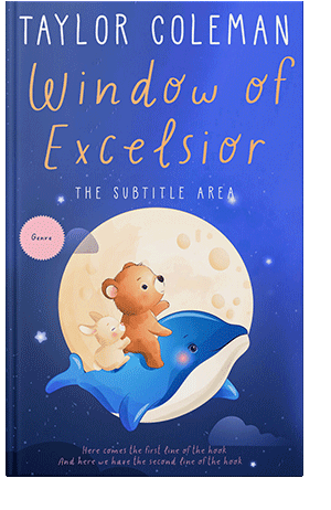 Pre Made Book Cover Cerulean Blue