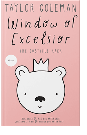 Pre Made Book Cover Apricot Peach