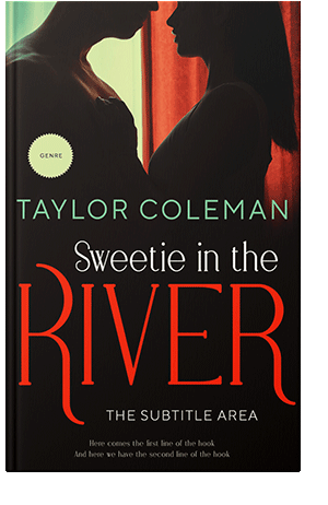 Pre Made Book Cover Red Damask