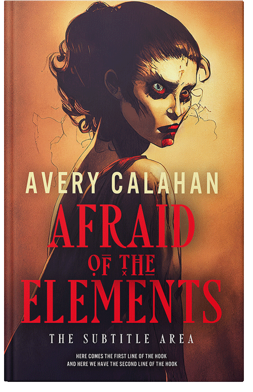 Front view of Burnt Sienna #13715 - Premade Apocalyptica Book Cover