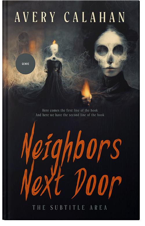 Front view of Raw Sienna #13729 - Premade Horror Book Cover