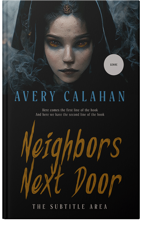 Front view of Premade Horror Book Cover - Woodsmoke