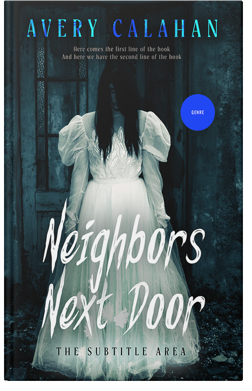 Front view of Timber Green #13732 - Premade Horror Book Cover