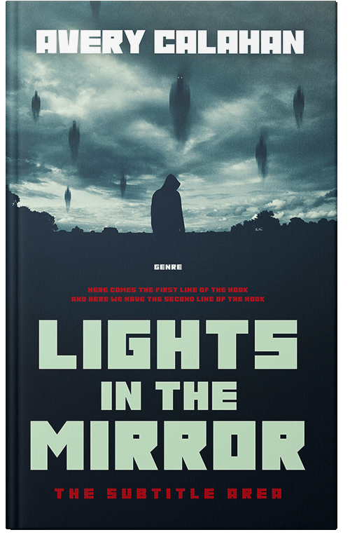 Front view of Premade Horror Book Cover - Pale Leaf