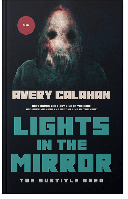 Front view of Ebony #13739 - Premade Horror Book Cover