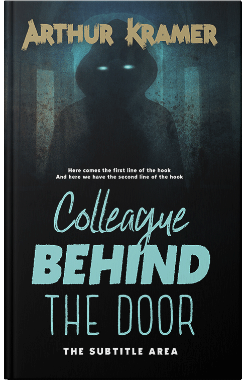 Front view of Premade Horror Book Cover - Shadow Green