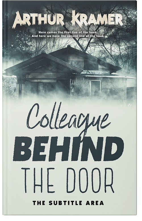 Front view of Outer Space #13748 - Premade Horror Book Cover