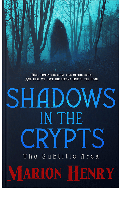 Front view of Black Pearl #13771 - Premade Fantasy Book Cover