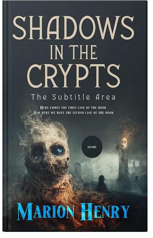 Front view of Premade Mystery & Thriller & Suspense Book Cover - Shark