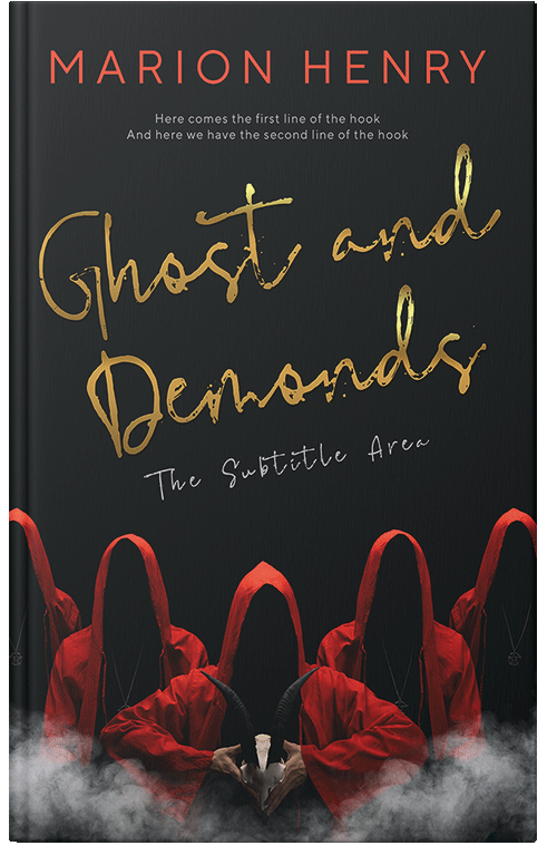 Front view of Cod Gray #13780 - Premade Horror Book Cover