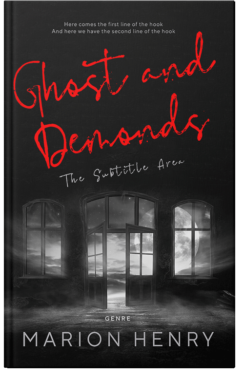 Front view of Cod Gray #13781 - Premade Horror Book Cover