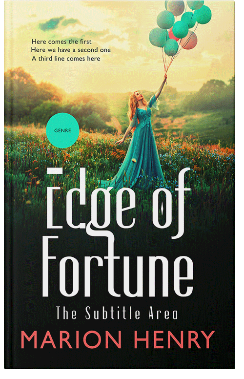 Front view of Premade Fantasy Book Cover - Hunter Green