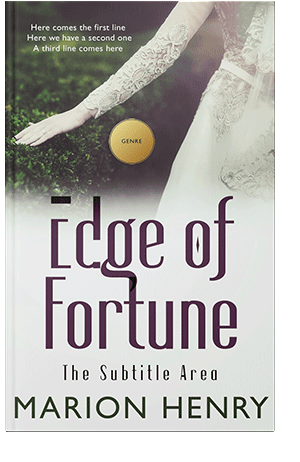 Pre Made Book Cover Green White