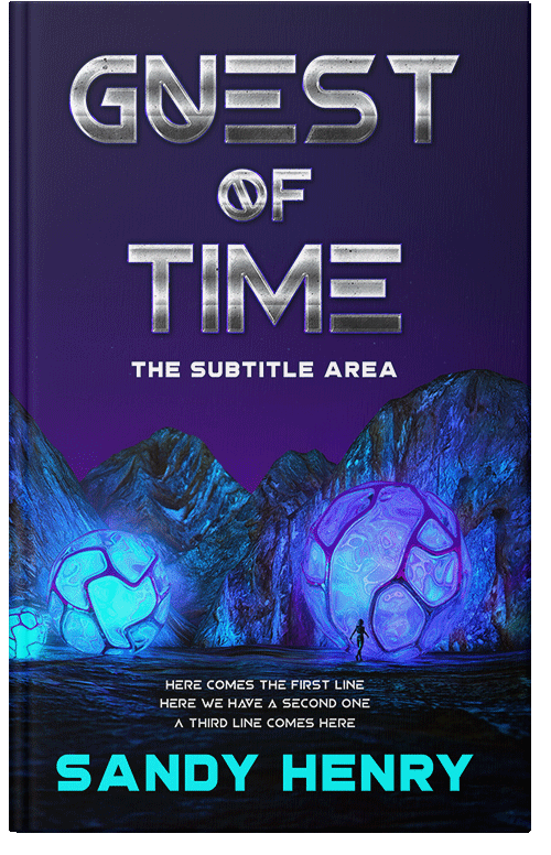 Front view of Premade Science Fiction Book Cover - Violet