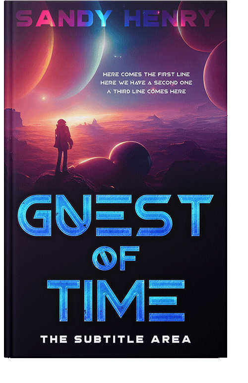 Front view of Contessa #13812 - Premade Science Fiction Book Cover