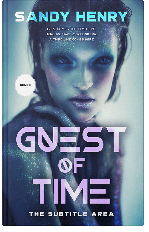 Front view of Premade Science Fiction Book Cover - San Juan